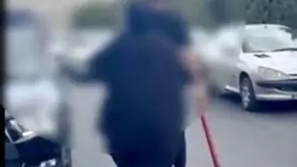 یک مرد با چماق به زنی در ارومیه حمله کرد + فیلم
