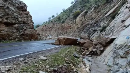 پلیس راه هشدار داد/ خطر سقوط سنگ در جاده های کوهستانی البرز