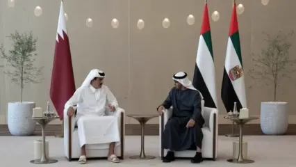 دیدار امیر قطر و رئیس امارات