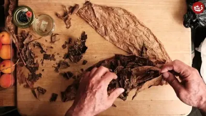 فرآیند درست کردن سیگار برگ دست‌ساز