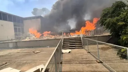 وقوع آتش‌سوزی در نزدیکی کنست