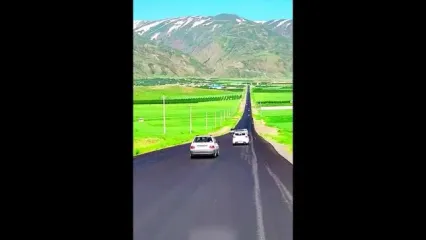جاده زیبا در ارومیه