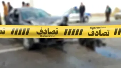 تصادف مرگبار و هولناک عابر پیاده در بزرگراه همت تهران