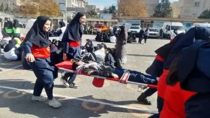 مانور سراسری زلزله و ایمنی در مدارس کشور برگزار می‌شود