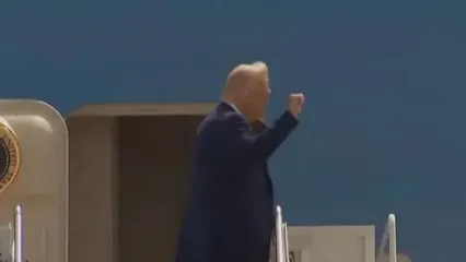 فیلم جدید از ترامپ/ ترامپ عازم ریاض شد