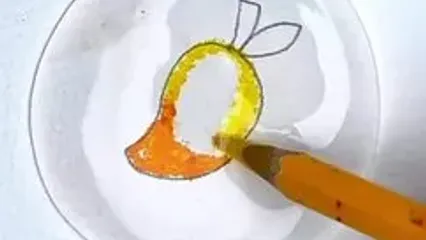 نقاشی کودکانه / انبه بکشیم + فیلم