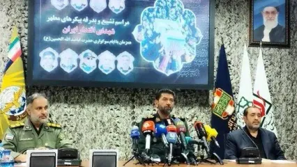 بدرقه کاروان پیکرهای شهدا در تهران