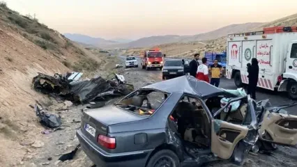 حادثه مرگبار در چهارمحال و بختیاری با ۴ کشته