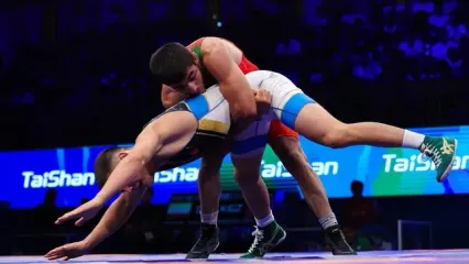 ورود تیم ملی کشتی فرنگی ایران به بیشکک برای قهرمانی آسیا