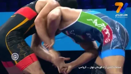 کشتی امیرعلی آذرپیرا مقابل احمد تاج الدینوف را ببینید + ویدیوی کامل
