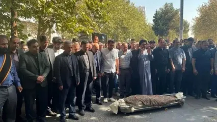 تشییع پیکر دانشجوی فقید دانشگاه تهران