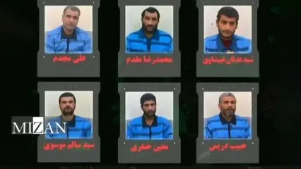 عکس از 6 تروریست که امروز به دار آویخته شدند