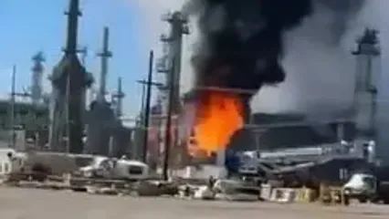 انفجار یک پالایشگاه دیگر آمریکا/فیلم