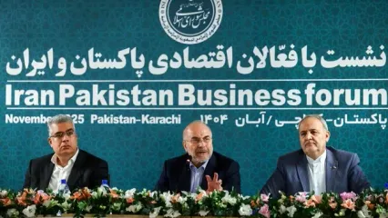 نشست قالیباف با فعالان اقتصادی پاکستان و ایران