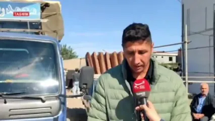 برپایی چادر عزا در زادگاه صابر کاظمی + ویدیو