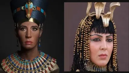 مقایسه جالب چهره اصلی بانو نفرتیتی با لیلا بلوکات در سریال یوسف پیامبر