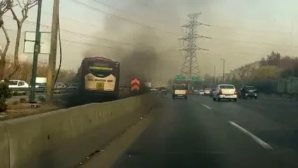 یک اتوبوس به تنهایی جور آلودگی هوای تهران را کشید!