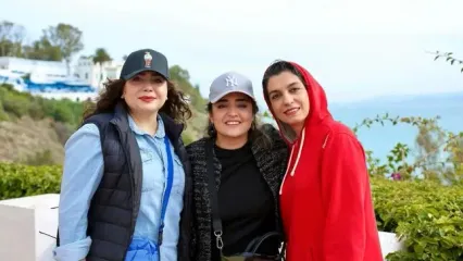 سفر گروهی بازیگران به شمال آفریقا/ نرگس محمدی و الیکا عبدالرزاقی در محله معروف تونس