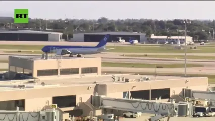 لحظه فرود هواپیمای نتانیاهو در آمریکا/ نخست وزیر اسرائیل به فلوریدا رسید+فیلم