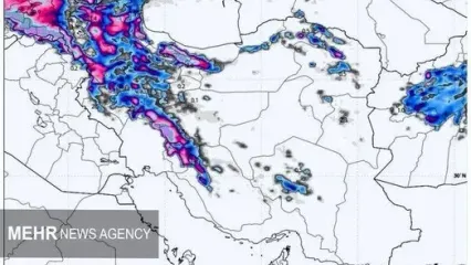 وضعیت آب و هوایی یکشنبه ۱۹ بهمن | ادامه بارش سنگین باران