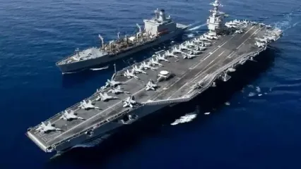 خبر فوری جنگ؛ مکان نهایی ناو هواپیمابر جرالد فورد اعلام شد