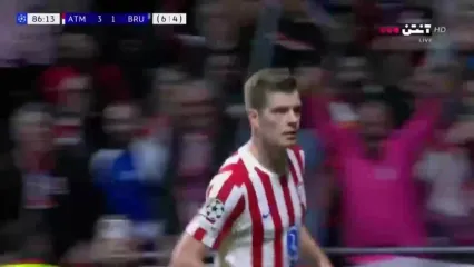 گل چهارم اتلتیکو مادرید به کلوب بروژ+ ویدئو