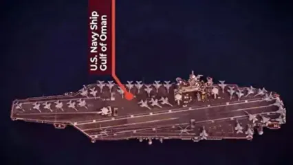 تصاویر هوایی تازه از ناو آبراهام لینکلن