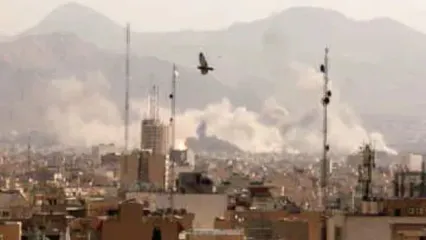 صدای انفجار مهیب ناشی از حمله موشکی در سیدخندان و چهارراه قصر
