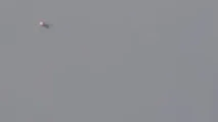 لحظه انهدام پهپاد هرمس اسرائیلی در خرم‌آباد