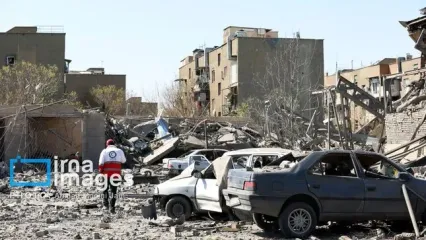 تصاویر حمله هوایی به مجموعه ورزشی بعثت تهران