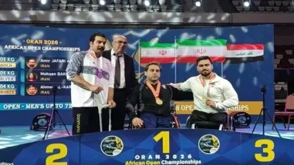 امیر جعفری طلایی شد /مدال طلا و نقره بر گردن محسن بختیار