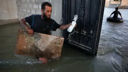 تصاویر؛ طغیان فرات