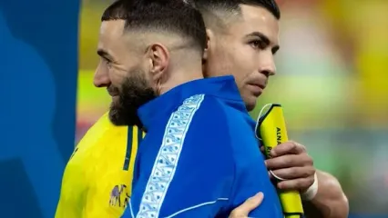 رونالدو و بنزما در دربی ریاض
