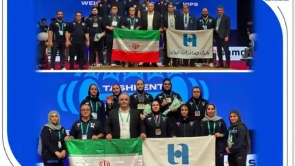درخشش وزنه‌برداری ایران در رقابت‌های آسیایی تاشکند با حمایت بانک صادرات