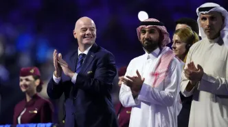 ویدئو: رقص رئیس فیفا برای عربستانی‌ها