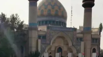 تصویری از صدها کفن در میدان فلسطین تهران