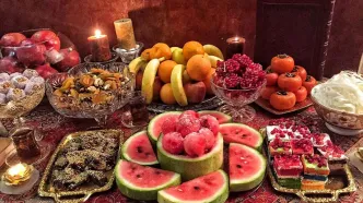 شام شب یلدا در قدیم + دسر، عکس، تزیین و غذای شب چله برای عروس