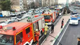 مصدومیت ۴ نفر در تصادف زنجیره‌ای در تهرانپارس