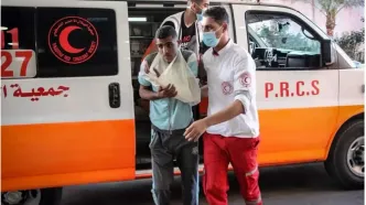 رژیم صهیونیستی مانع فعالیت آمبولانس‌های هلال‌احمر فلسطین است