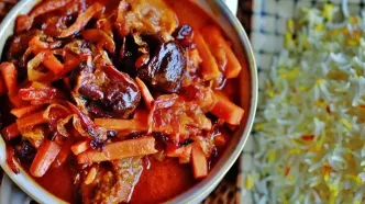 یک غذای خاص و متنوع برای نهار | طرز تهیه خورش هویج به روش تبریزی ها