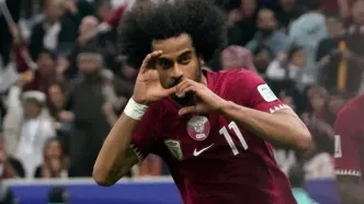 ویدیو: گل دوم قطر به فلسطین توسط اکرم عفیف
