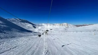 ویدئو دلبر از بارش برف در توچال تهران