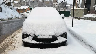 (عکس) آغاز بارش برف در ایران؛ شدت بارش برف را ببینید