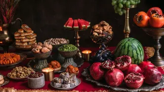 زیباترین سفره های شب یلدا را ببینید + عکس