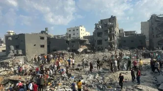 حمله دوباره ارتش اسرائیل به اردوگاه جبالیا در غزه + فیلم