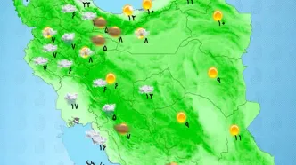 بارش باران و برف در مناطق غربی کشور