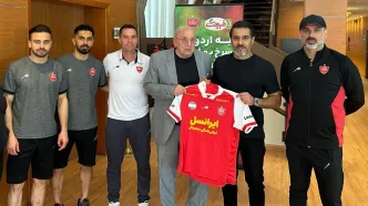 عکس | مهمان سرشناس در تمرین امروز پرسپولیس