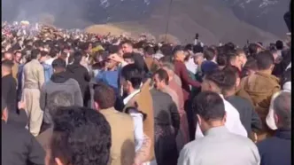 رقص و شادی در مراسم پیشواز از نوروز در کردستان