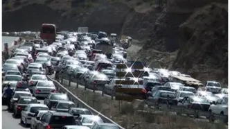 ترافیک سنگین در جاده هراز/ درخواست از مسافران برای تعویق زمان بازگشت