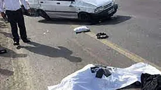 مرگ دلخراش نوجوان 12 ساله زیر چرخ های ماشین مرد تربت جام + فیلم